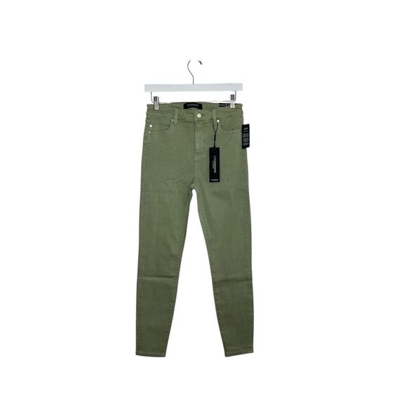 Liverpool High-Rise Skinny Jeans Size 4/27 Spanish Moss Green Colored‎ Denim NWT - Picture 1 of 4